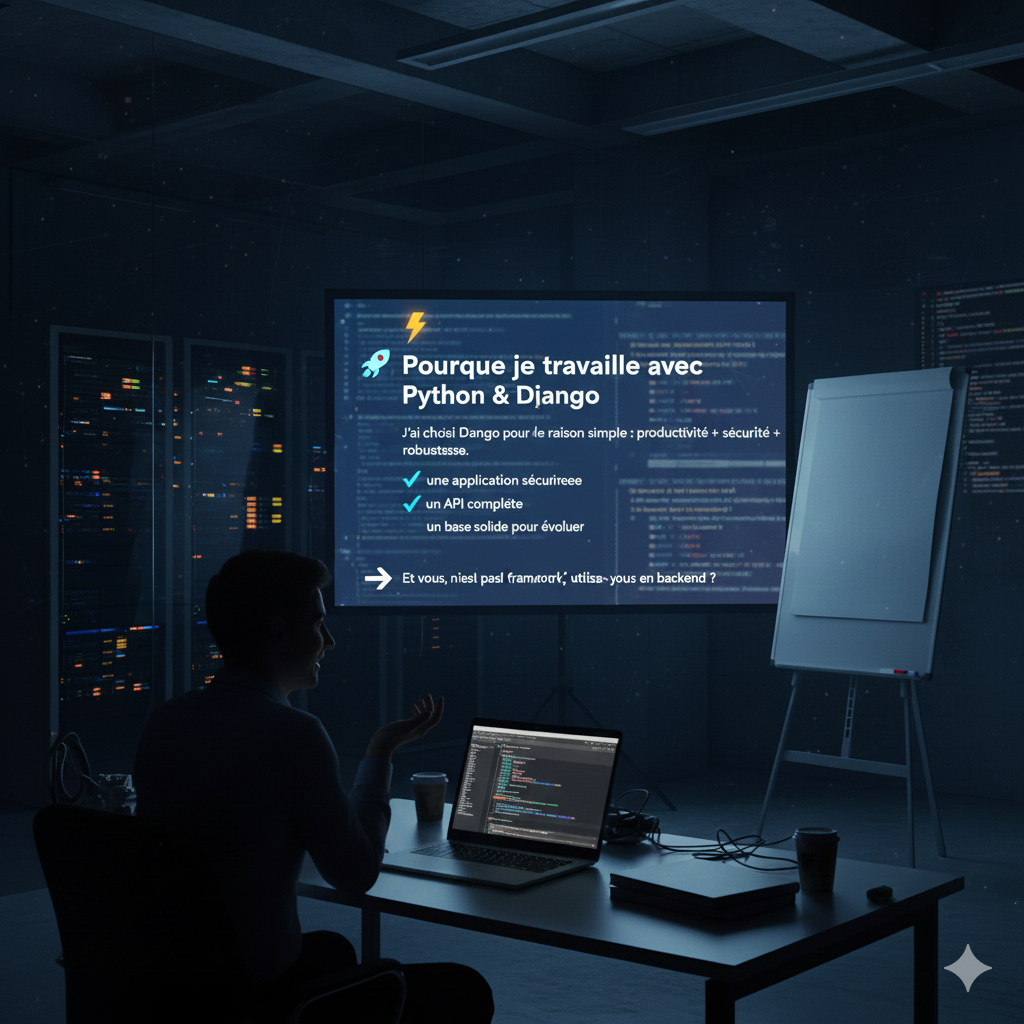 🚀 Pourquoi je travaille avec Python & Django