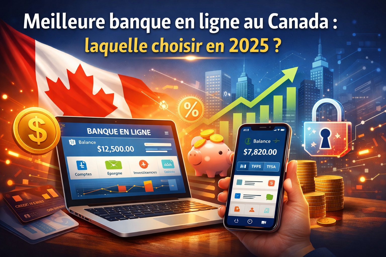 Meilleure banque en ligne au Canada : laquelle choisir en 2025 ?