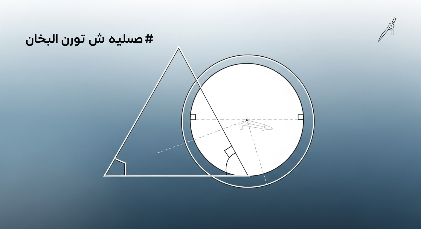 المثلث القائم والدائرة: الثنائي الخارق!